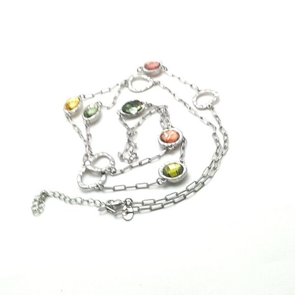 Lia Sophia Pastel GUMDROPS Silver-tone Retired Necklace - Picture 5 of 16